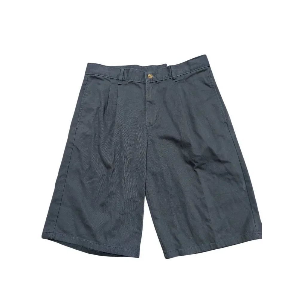 NWT Izod Regular Fit Golf Shorts Pleated Front Pockets Navy Women's 18